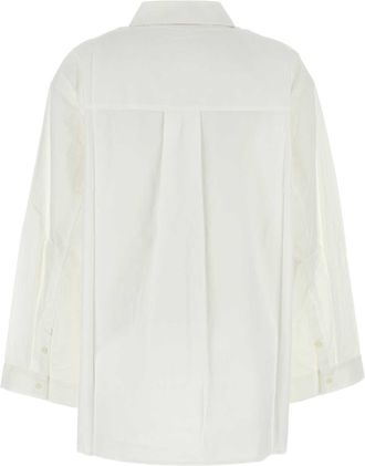 C & M Camilla and Marc Womens Shirt White Cotton Tencel