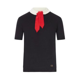 Valentino Mujer, Camisetas, Negro, Talla: S