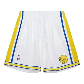 Mitchell & Ness NBA Warriors 1990 Swingman Shorts White BT10742-GSWWHIT