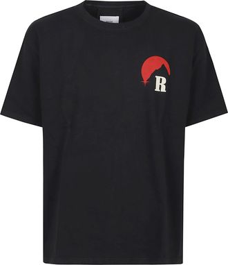 Rhude Black Moonlight Regatta Cotton T-Shirt