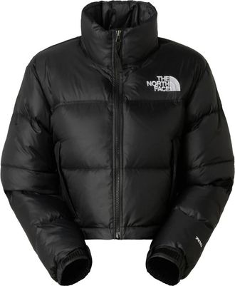 The North Face Nuptse Korte Jas - Dames - Outdoorjassen - Zwart - L - Fitness
