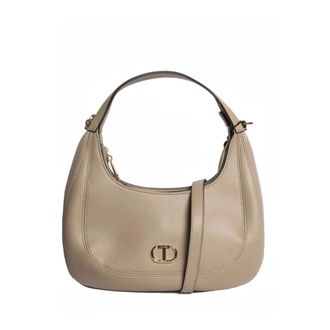 Twinset Shoulder Bags, female, Beige, Size: ONE SIZE Hobo Shoulder Bag
