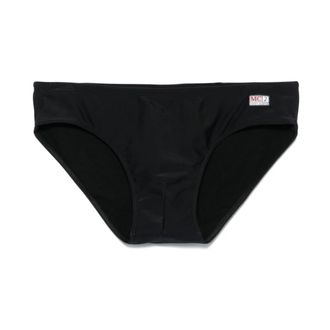 MC2 Saint Barth Zwart zee kleding met logolabel - Heren - Strandmode - Zwart - S - Badmode