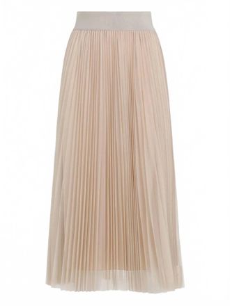 Fabiana Filippi Womens Midi Skirt In Beige