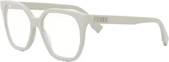 Fendi Ladies Black Square Eyeglass Frames FE50087I 057