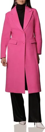 Avec Les Filles Longline Coat in Fuschia at Nordstrom, Size Medium