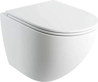 Omnires Omnires Ottawa Comfort - Inodoro Suspendido Con Asiento Softclose, Rimless, Blanco Mate Ottawacspmwbm