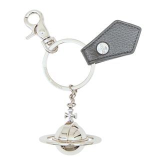 Vivienne Westwood Keyrings, unisex, Black, Size: ONE SIZE Polished 3D Orb Keyring Pendant