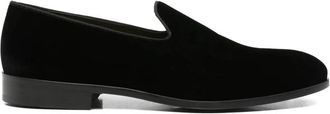 Doucal's Loafers met fluwelen effect - Heren - Loafers - Zwart - 45 EU - Leer - Schoenen