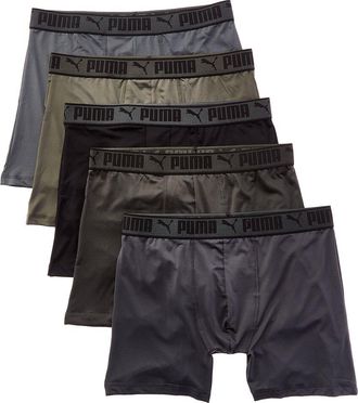 Puma Puma Set Of 5 Training Fit Boxer Brief