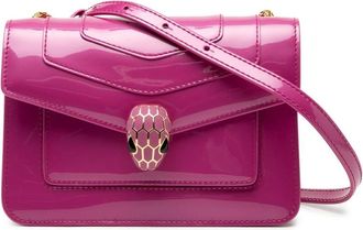 Bulgari Pre-owned Cross Body Bags, female, Pink, Size: ONE SIZE Pre-owned Shoulder Flap Bag