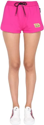 Versace Shorts With Greek Logo Patch