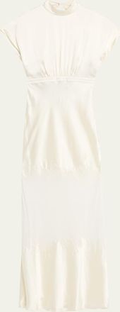 Saloni Fabienne Silk Long Dress