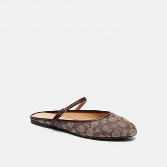 Coach Ballet Mule In Signature Jacquard