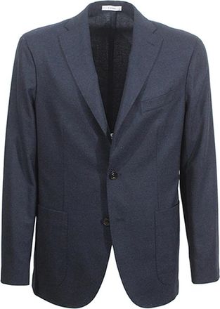 Boglioli Jurken Blauw - Heren - Blazers - Blauw - 3XL - Wol - Jassen