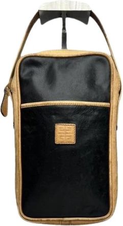Givenchy Pre-owned Cross Body Bag - Heren - Vintage Schoudertas - Zwart - ONE Size - Leer - Vintage