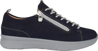 Ganter Wijde Pasvorm Blauwe Sneaker voor Vrouwen - Dames - Sneakers - Blauw - 38 1/2 EU - Schoenen