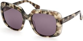 Max Mara MM0038 55A Womens Sunglasses White Size 55