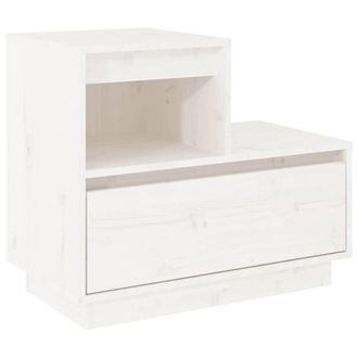 Berkfield Home Beautiful Bedside Cabinets 2 pcs White 60x34x51 cm Solid Wood Pine | Size: 60 x 34 x 51 cm