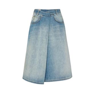 Maison Margiela Rokken, Dames, Blauw, 2Xs, Denim, Maison Margiela Rokken