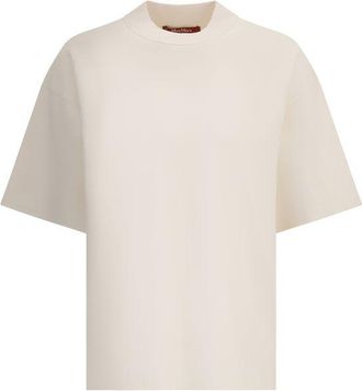 Max Mara Womens Short Sleeve Tshirt - Ivory - Size X-Small