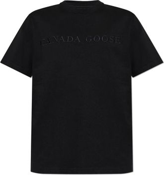 Canada Goose Logo T-Shirt - Heren - T-shirts - Zwart - L - Katoen - Tops