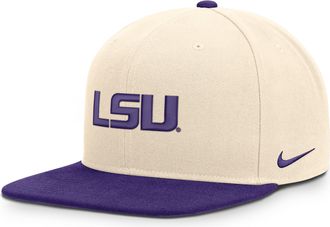 Nike LSU Campus Prep Nike Mens Dri-FIT College Adjustable Hat in Brown | NC120C3ELSN-TRY