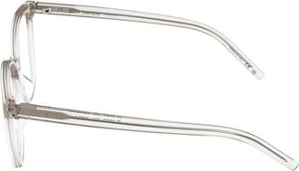 Saint Laurent SL Clear-Lens Wayfarer Eyeglasses - Beige