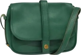Herm&egrave;s Pre-owned Cross Body Bags, female, Green, Size: ONE SIZE Pre-owned Vintage Shoulder Bag