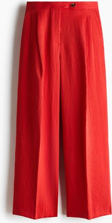 H&M Elegante Hose mit weitem Bein - Red
