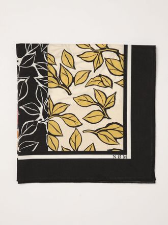 Noisy May Foulard quadrato in cotone con stampa grafica multicolore
