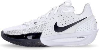 Nike Sport Shoes, male, White, Size: 12 1/2 US Cut 3 Basketball Shoe White/Black