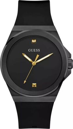Guess Vinyl Quartz Black Dial Mens Watch GW0790G2