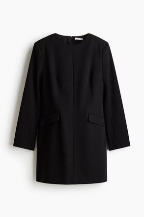 H&M Short Dress in Black at Nordstrom, Size Xx-Small