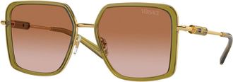 Versace VE2261 150913 Womens Sunglasses Green Size 56