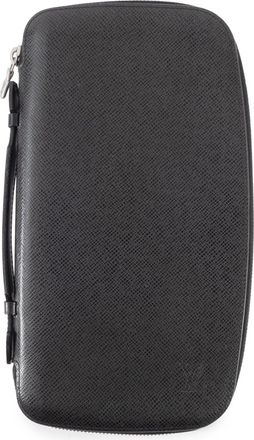 Louis Vuitton Black Taiga Leather Leather Long Bill Wallet (Bi-Fold) (Pre-Owned)