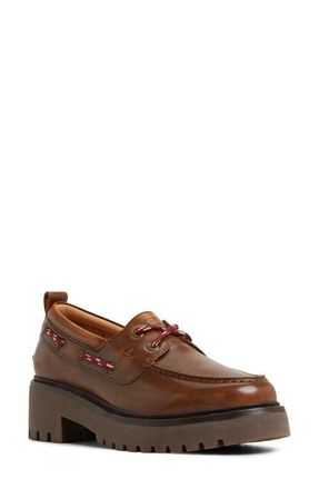 Sperry Top-Sider Authentic Original 3-Eye Lug Sole Boat Shoe in Brown at Nordstrom, Size 11