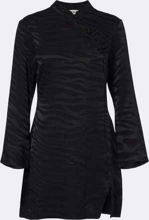Rixo Brooklyn satin jacquard minidress