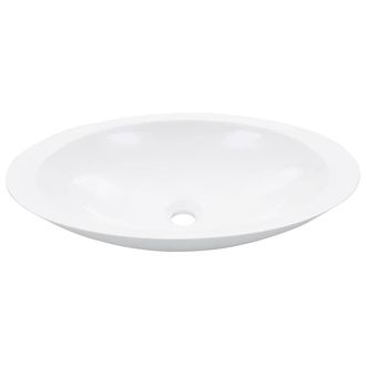 Berkfield Home Wash Basin 59.3x35.1x10.7 cm Mineral Cast/Marble Cast White