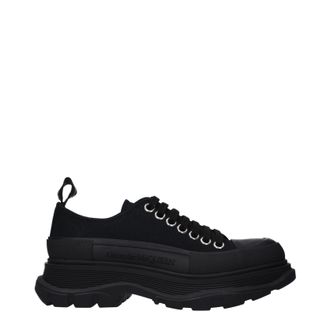 Alexander McQueen Alexander McQueen Damens Schwarze Stoff-Sneaker