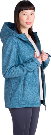 Mountain Warehouse Exodus Womens Softshell Jacket - Breathable, Adjustable, Water & Wind Resistant Ladies Coat - For Autumn, Winter, Walking, Everyday wear Dark Teal Wom