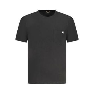 K-Way Black Cotton T-Shirt with Pocket - male - K-Way - T-Shirts - Black - XL - Tops