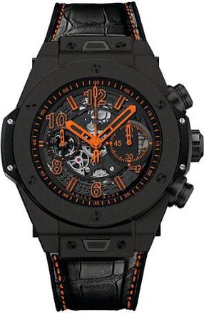 Hublot Big Bang King Orange Black Ceramic Dial Black Ceramic Mens Sports Watch 411.CI.1190.LR.ABO14