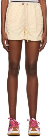 Palm Angels Beige Cotton Shorts
