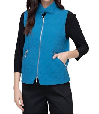 Habitat Kaleidoscope Quilt City Vest In Ocean