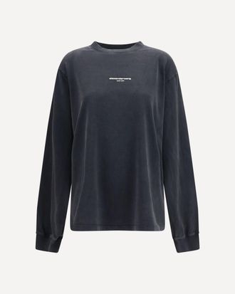 Alexander Wang Long-sleeve logo T-shirt Female XS