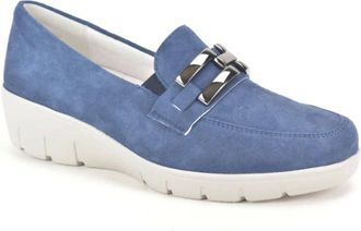 Semler Schoenen, Dames, Blauw, 38 EU, Su&egrave;de, Moccassin +Gar