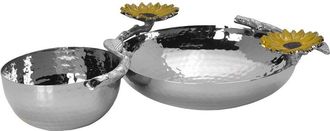 Mikasa Sunflower Stainless Steel Chip And Dip