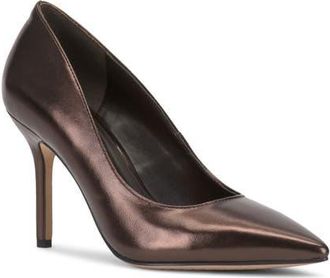 Vince Camuto Maisha Pointed Toe Pump in Haute Chocolate at Nordstrom, Size 6.5