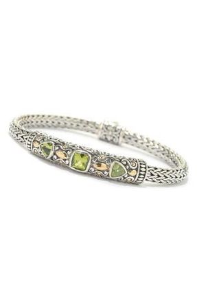 Samuel B. Sterling Silver Rope Bracelet in Green at Nordstrom Rack